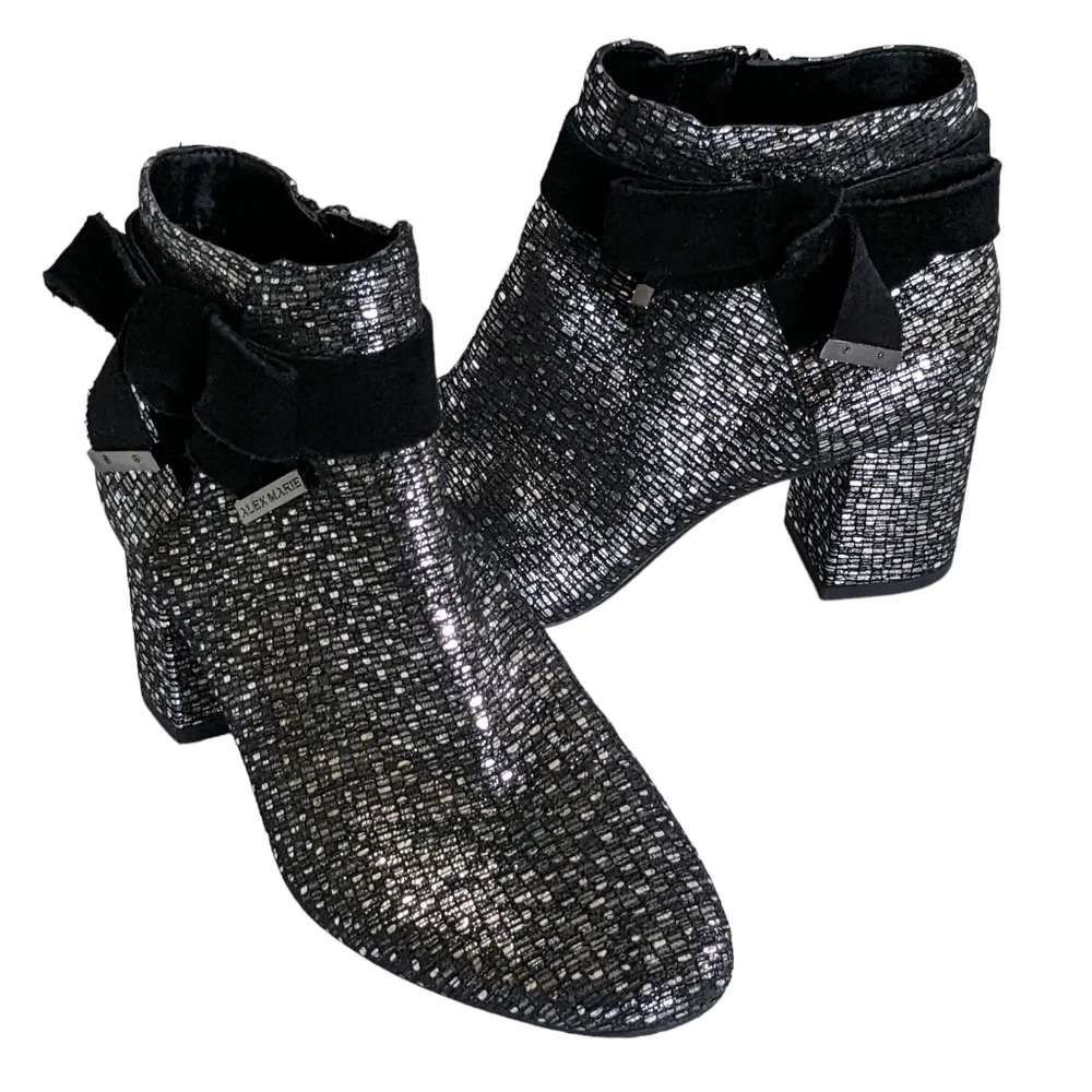 Alex Marie Mayleen Ankle Boots with Bow Size 6.5